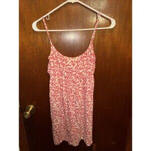 Vtg Forever 21 Womens Pink Leopard Print Mini Dress Size Medium Y2K
